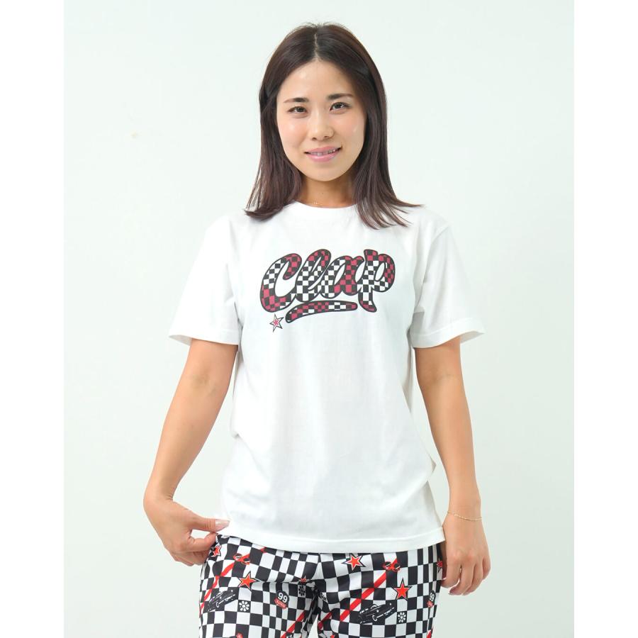 clapクラップ新作 フィットネス ウェア ブランド トップスレディース 半袖 CHECKER CLAP TEE M/フリーサイズ モノトーン 新作 柄 2025 | clap | 02