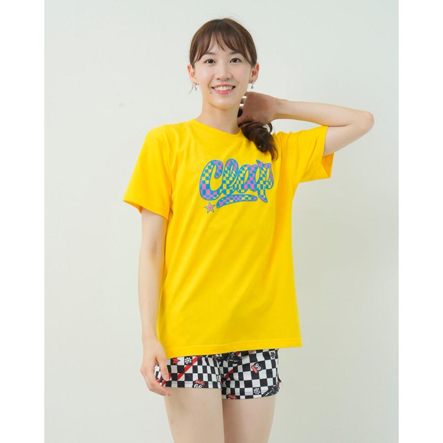 clapクラップ新作 フィットネス ウェア ブランド トップスレディース 半袖 CHECKER CLAP TEE M/フリーサイズ モノトーン 新作 柄 2025 | clap | 03