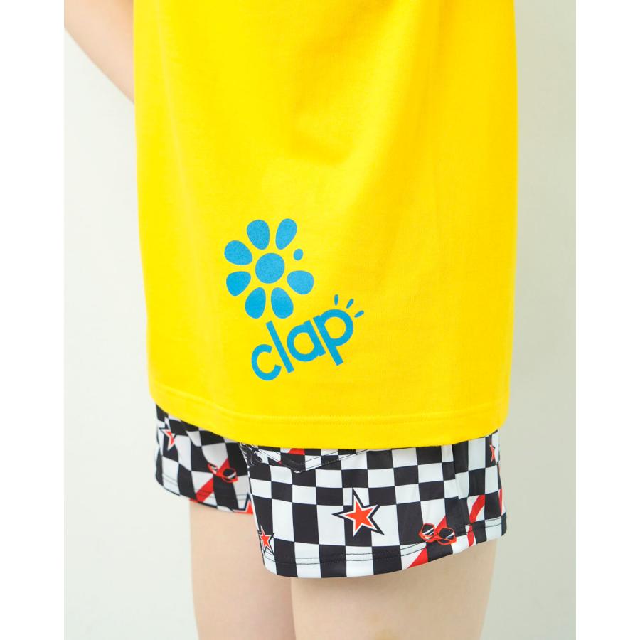 clapクラップ新作 フィットネス ウェア ブランド トップスレディース 半袖 CHECKER CLAP TEE M/フリーサイズ モノトーン 新作 柄 2025 | clap | 06
