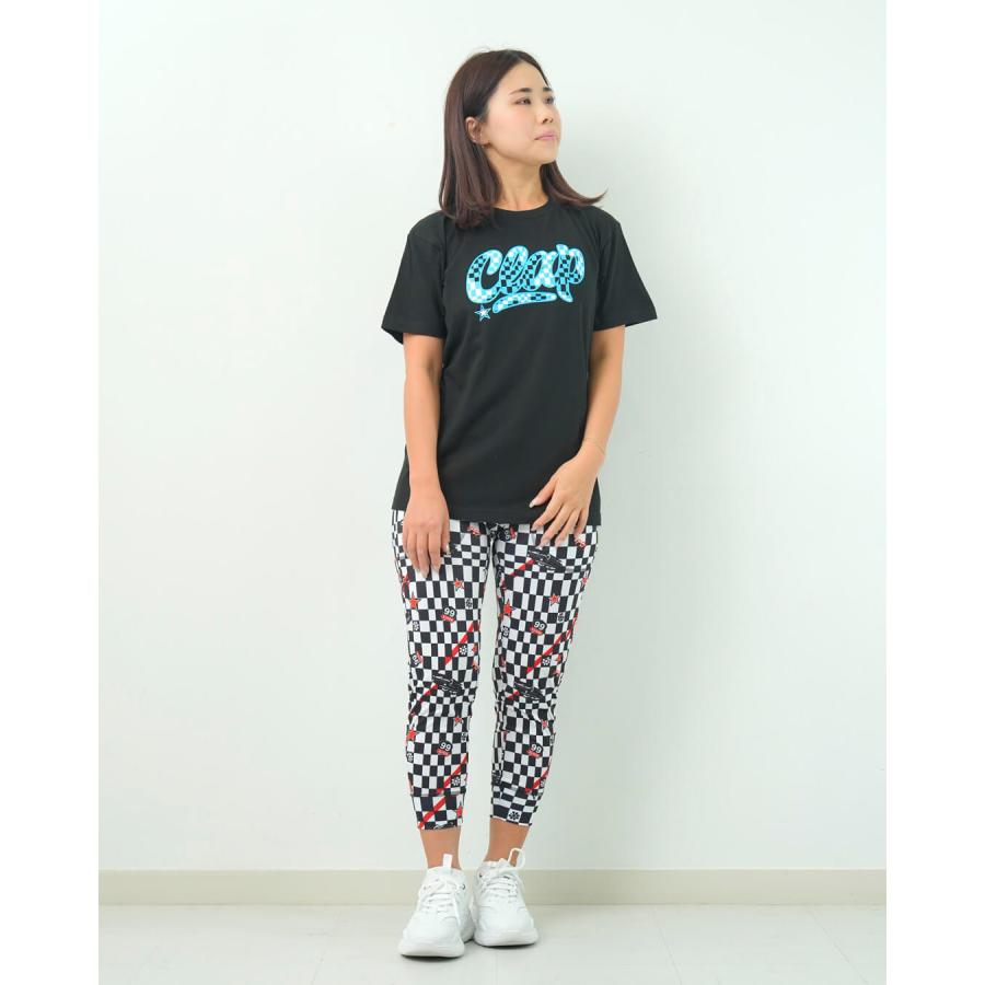 clapクラップ新作 フィットネス ウェア ブランド トップスレディース 半袖 CHECKER CLAP TEE M/フリーサイズ モノトーン 新作 柄 2025 | clap | 07