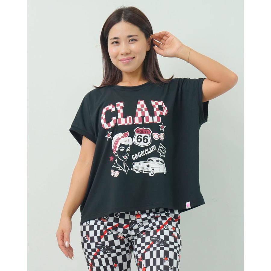 クラップ　トップス　レギンス　美品 clap クラップ CLAP フィットネスウェア レギンス レディース