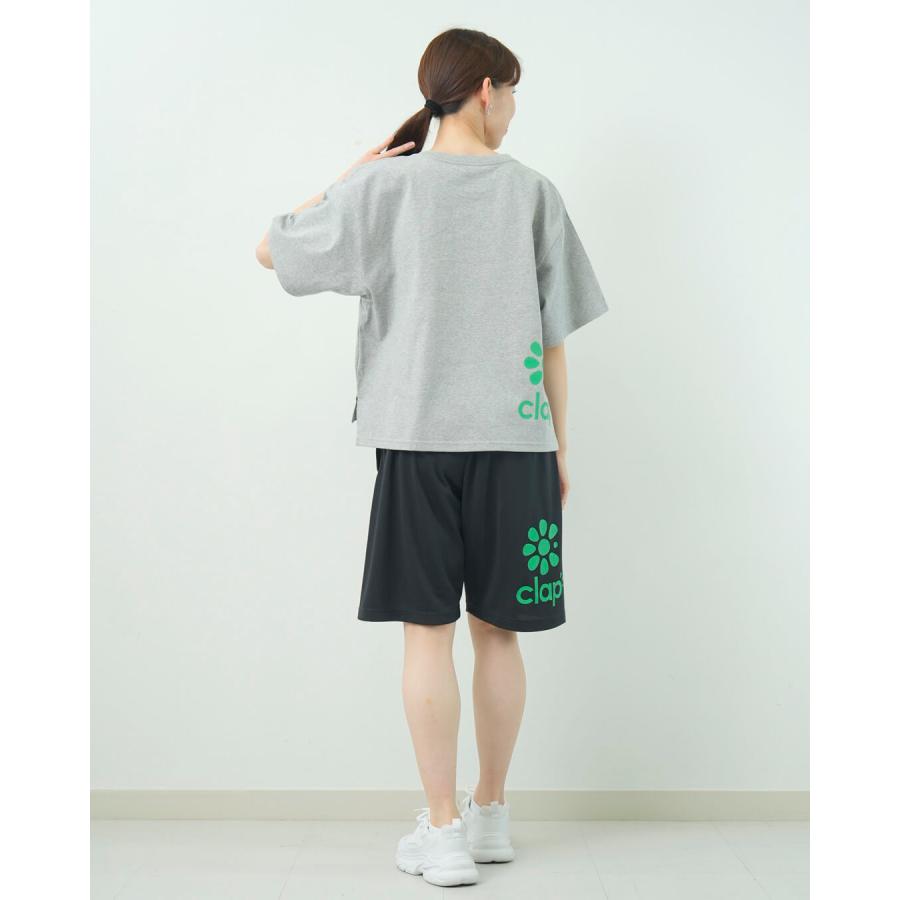 clapクラップ新作 フィットネス ウェア ブランド クラップ トップスレディース 半袖 CLAP FLOWER BIG TEE M/フリーサイズ 新作 柄 2025  オーバーサイズ ダンス | clap | 12