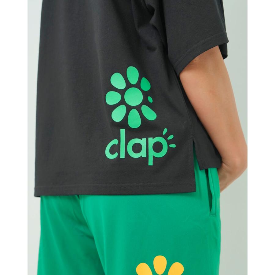 clapクラップ新作 フィットネス ウェア ブランド クラップ トップスレディース 半袖 CLAP FLOWER BIG TEE M/フリーサイズ 新作 柄 2025  オーバーサイズ ダンス | clap | 07