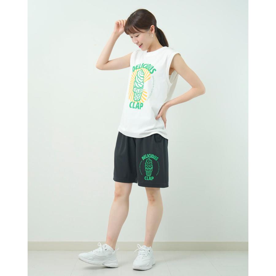 clapクラップ新作 フィットネス ウェア ブランド クラップ トップスレディース ノースリーブ CLAP ICE CREAM TANK M/フリーサイズ 新作 柄 2025 アイス ダンス | clap | 10