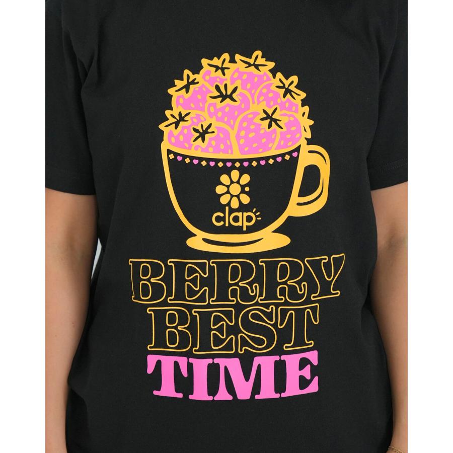 clapクラップ新作 フィットネス ウェア レディース トップス 半袖 tシャツ CLAP STRAWBERRY TEE Mフリーサイズ 新作 2025 トレーニングウェア ダンス ジム | clap | 06