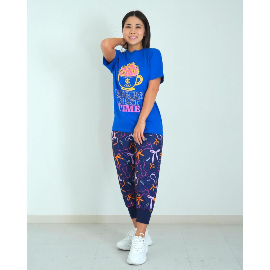 clapクラップ新作 フィットネス ウェア レディース トップス 半袖 tシャツ CLAP STRAWBERRY TEE Mフリーサイズ 新作 2025 トレーニングウェア ダンス ジム | clap | 09