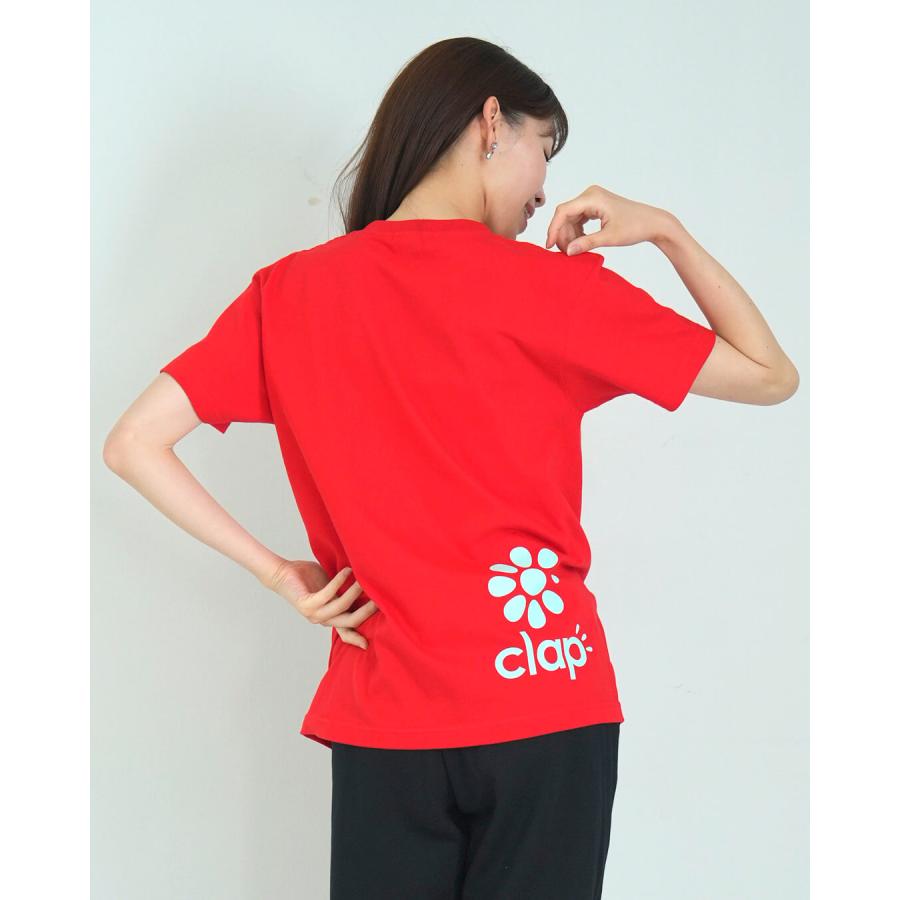 clapクラップ新作 フィットネス ウェア レディース トップス 半袖 tシャツ TRICK or CLAP TEE M/Lサイズ 新作 2025 トレーニングウェア ダンス ジム | clap | 05