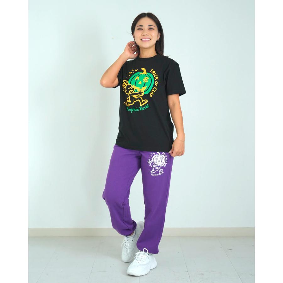 clapクラップ新作 フィットネス ウェア レディース トップス 半袖 tシャツ TRICK or CLAP TEE M/Lサイズ 新作 2025 トレーニングウェア ダンス ジム | clap | 08