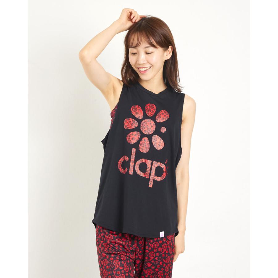 clap クラップ フィットネス レディース トップス ノースリーブ PAISLEY CLAP TRAINING TANK  M/フリーサイズ エクササイズ トレーニング ダンス 新作 2025 | clap | 01