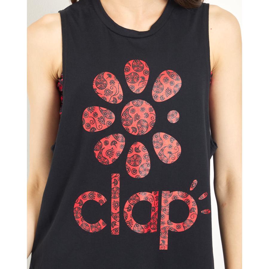 clap クラップ フィットネス レディース トップス ノースリーブ PAISLEY CLAP TRAINING TANK  M/フリーサイズ エクササイズ トレーニング ダンス 新作 2025 | clap | 05
