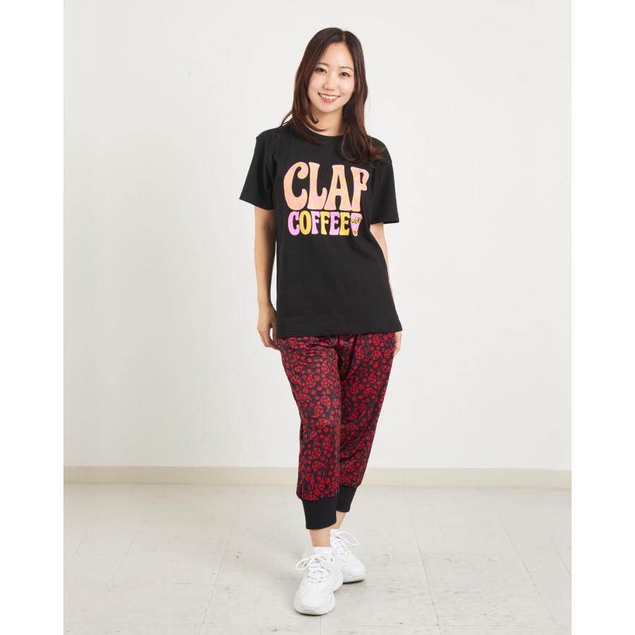 clapクラップ新作 フィットネス ウェア レディース トップス 半袖 tシャツ CLAP COFFEE TEE M/フリーサイズ 新作 2025 トレーニングウェア ダンス ジム | clap | 08