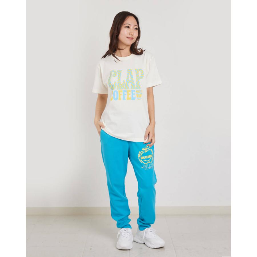 clapクラップ新作 フィットネス ウェア レディース トップス 半袖 tシャツ CLAP COFFEE TEE M/フリーサイズ 新作 2025 トレーニングウェア ダンス ジム | clap | 09