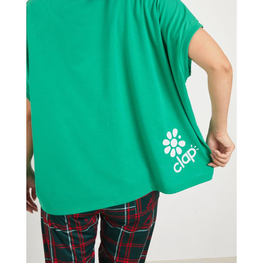 clapクラップ新作 フィットネス ウェア レディース トップス 半袖 DREAM PLAN ACHIEVE DOLMAN M/フリーサイズ ドルマン 新作 2025 トレーニングウェア ダンス ジ | clap | 06