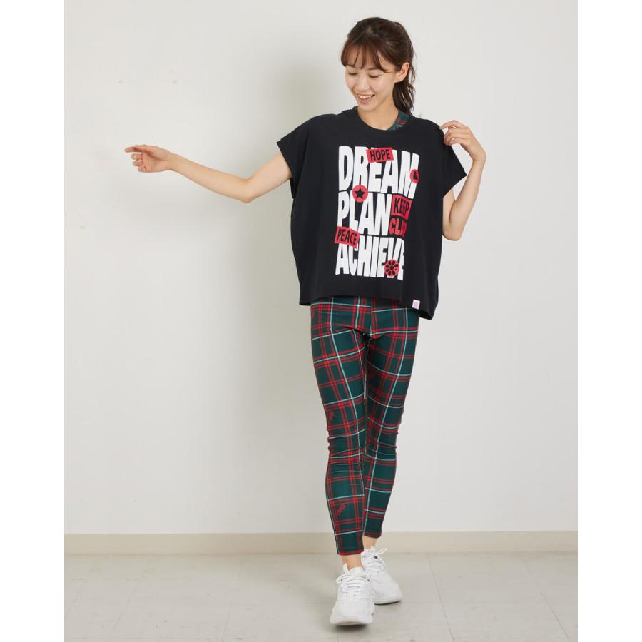 clapクラップ新作 フィットネス ウェア レディース トップス 半袖 DREAM PLAN ACHIEVE DOLMAN M/フリーサイズ ドルマン 新作 2025 トレーニングウェア ダンス ジ | clap | 08