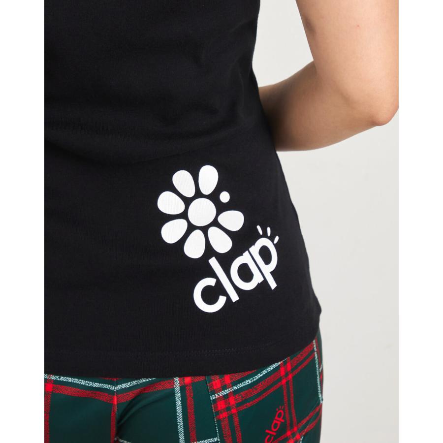 clapクラップ新作 フィットネス ウェア レディース トップス 半袖 tシャツ SNOWFLAKE CLAP SLIM TEE M/フリーサイズ 新作 2025 トレーニングウェア ダンス ジム | clap | 06