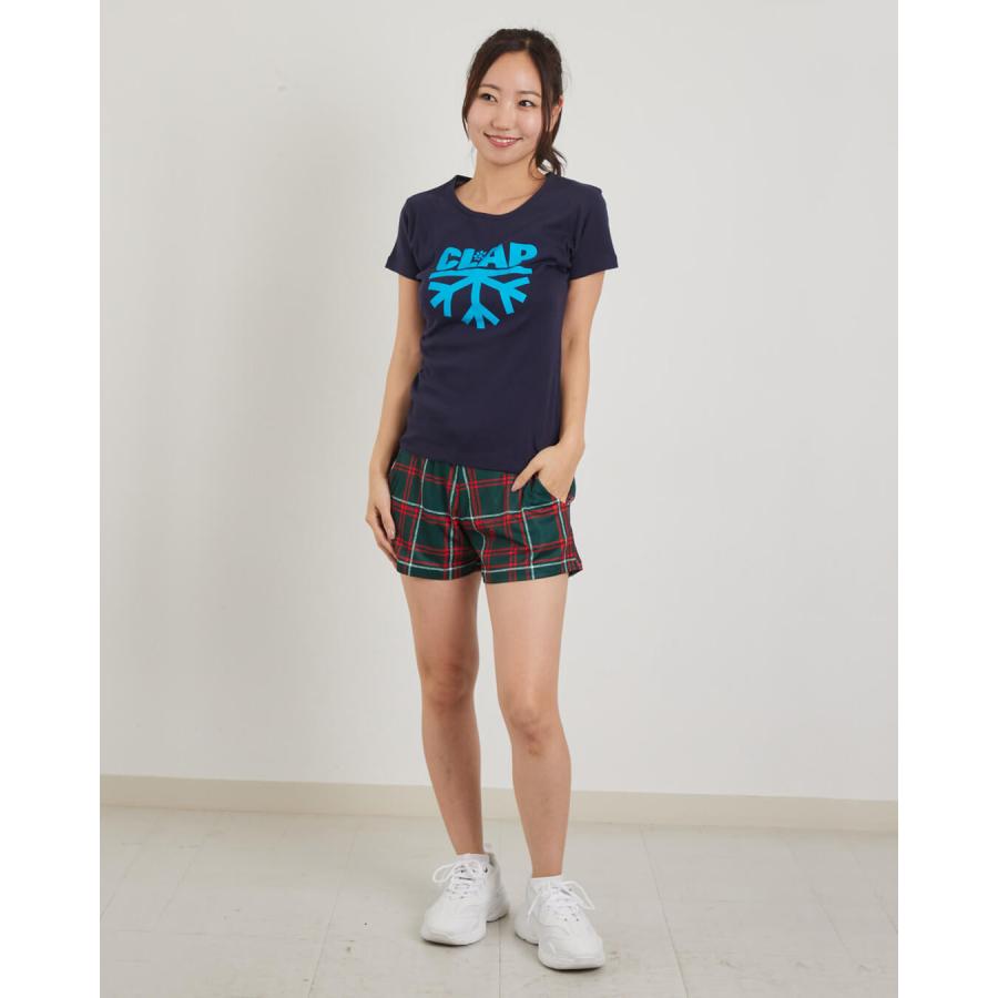 clapクラップ新作 フィットネス ウェア レディース トップス 半袖 tシャツ SNOWFLAKE CLAP SLIM TEE M/フリーサイズ 新作 2025 トレーニングウェア ダンス ジム | clap | 08