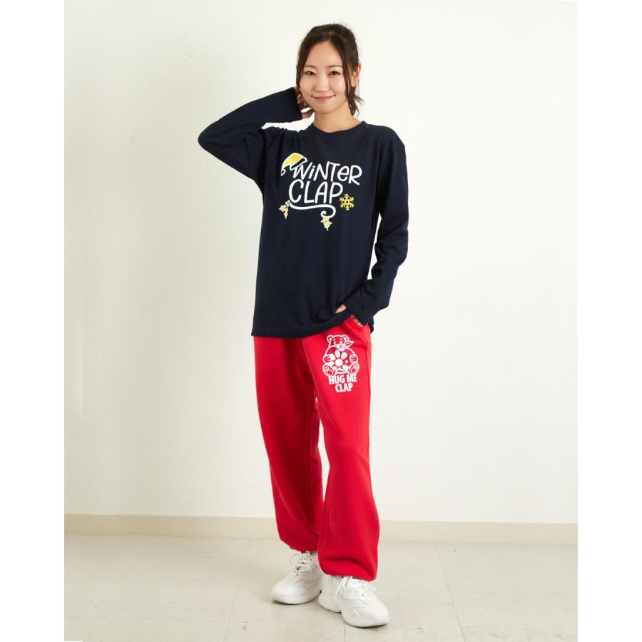 clapクラップ 新作 フィットネス ウェア レディース トップス ロングスリーブ WINTER CLAP LONG SLEEVE TEE M/フリーサイズ 2025 トレーニングウェア ダンス ジ | clap | 11