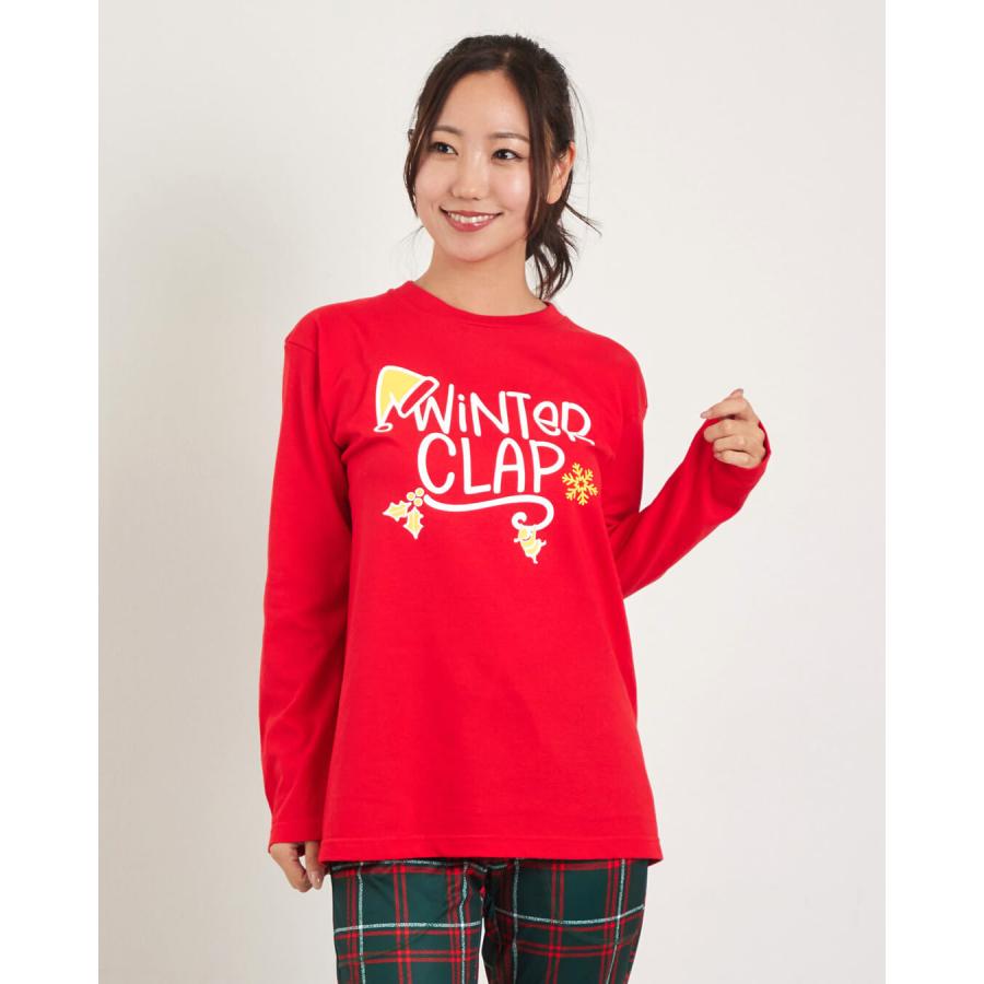 clapクラップ 新作 フィットネス ウェア レディース トップス ロングスリーブ WINTER CLAP LONG SLEEVE TEE M/フリーサイズ 2025 トレーニングウェア ダンス ジ | clap | 03
