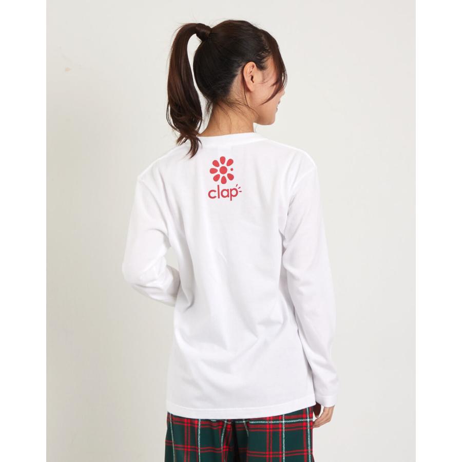 clapクラップ 新作 フィットネス ウェア レディース トップス ロングスリーブ WINTER CLAP LONG SLEEVE TEE M/フリーサイズ 2025 トレーニングウェア ダンス ジ | clap | 05