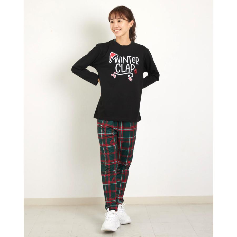 clapクラップ 新作 フィットネス ウェア レディース トップス ロングスリーブ WINTER CLAP LONG SLEEVE TEE M/フリーサイズ 2025 トレーニングウェア ダンス ジ | clap | 08