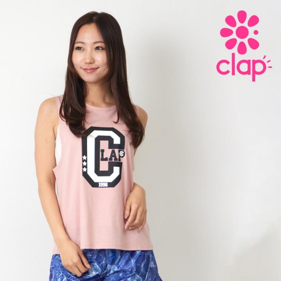 clap クラップ セール フィットネス レディース トップス ノースリーブ C-CLAP TRAINING TANK  M/フリーサイズ エクササイズ トレーニング ダンス 新作 2025 | clap