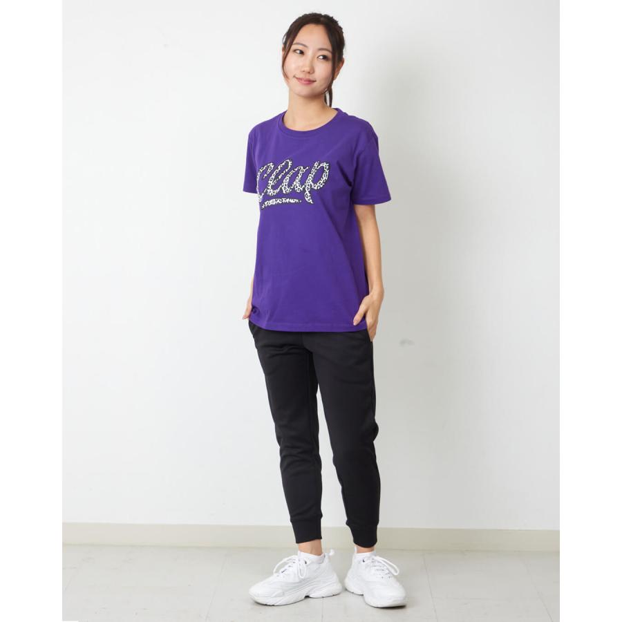 clapクラップ新作 フィットネス ウェア レディース トップス 半袖 tシャツ LEOCLAP TEE Mフリーサイズ 新作 2026 レオパ トレーニングウェア ダンス ジム | clap | 10