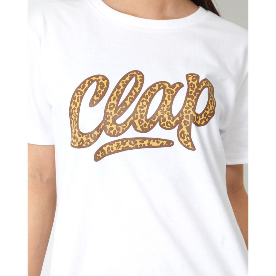 clapクラップ新作 フィットネス ウェア レディース トップス 半袖 tシャツ LEOCLAP TEE Mフリーサイズ 新作 2026 レオパ トレーニングウェア ダンス ジム | clap | 06