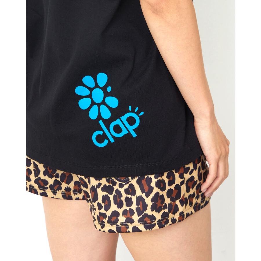 clapクラップ新作 フィットネス ウェア レディース トップス 半袖 tシャツ LEOCLAP TEE Mフリーサイズ 新作 2026 レオパ トレーニングウェア ダンス ジム | clap | 07