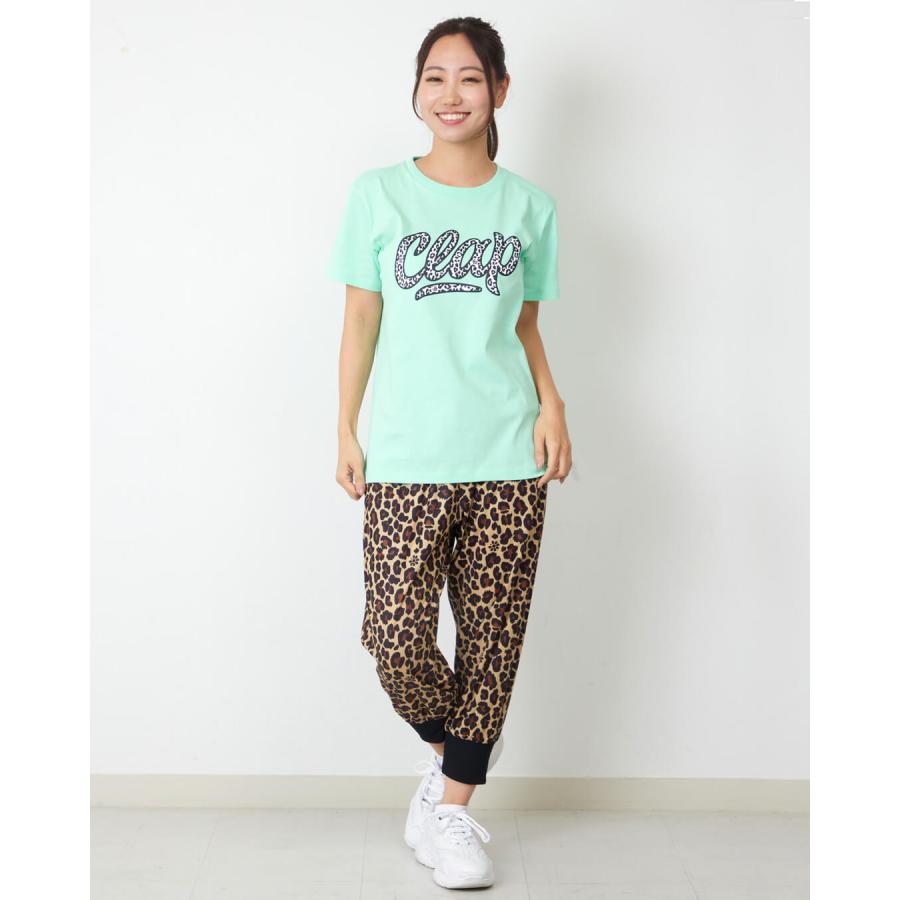 clapクラップ新作 フィットネス ウェア レディース トップス 半袖 tシャツ LEOCLAP TEE Mフリーサイズ 新作 2026 レオパ トレーニングウェア ダンス ジム | clap | 09