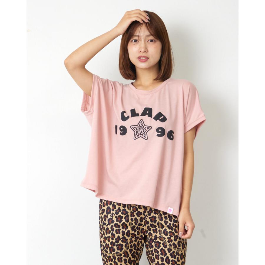 clapクラップ新作 フィットネス ウェア レディース トップス 半袖 STAR CLAP 1996 DOLMAN L M/フリーサイズ ドルマン 新作 2026 トレーニングウェア ダンス ジム | clap | 02