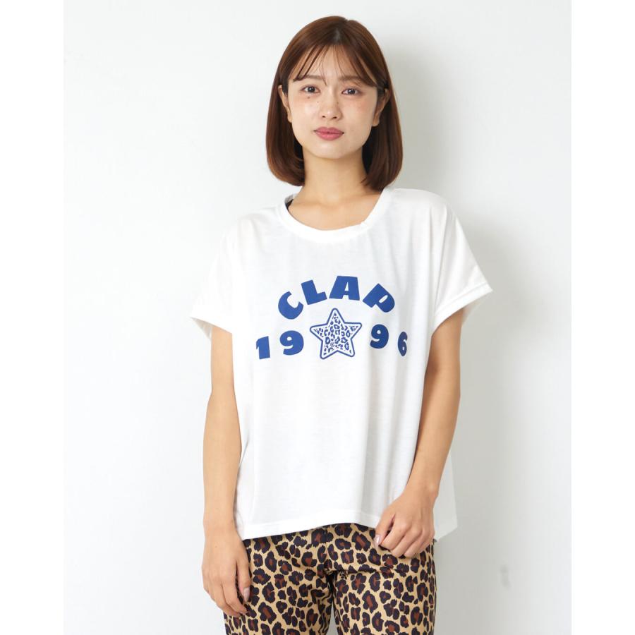 clapクラップ新作 フィットネス ウェア レディース トップス 半袖 STAR CLAP 1996 DOLMAN L M/フリーサイズ ドルマン 新作 2026 トレーニングウェア ダンス ジム | clap | 03