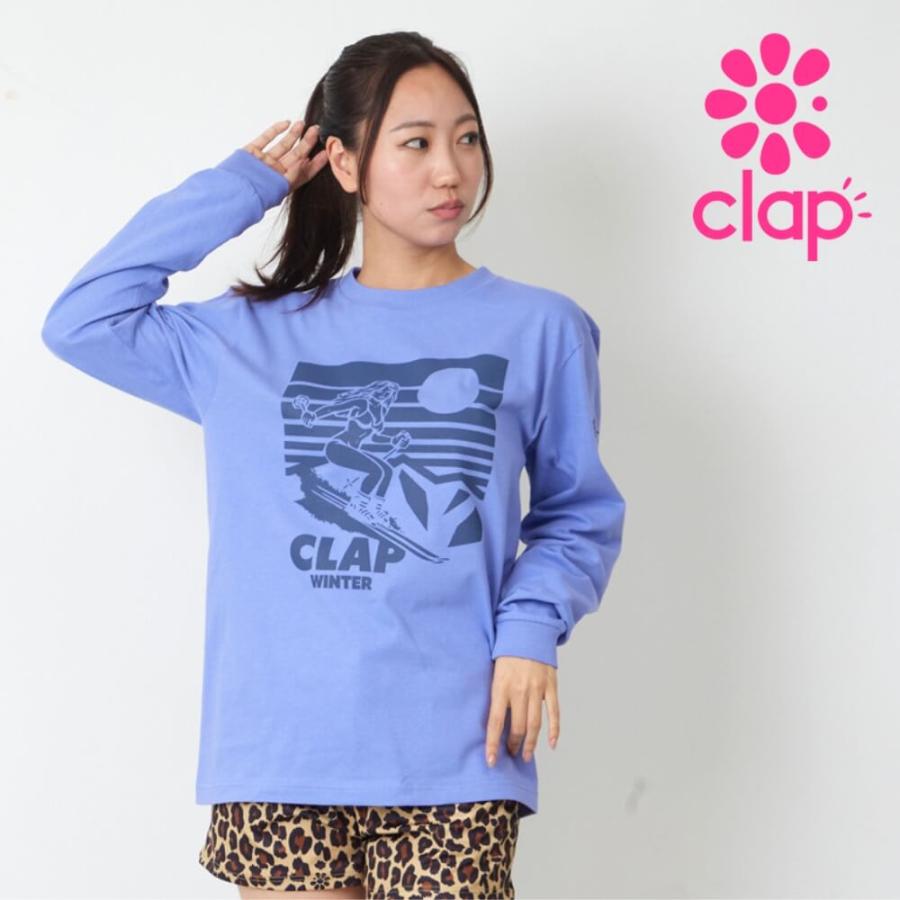clapクラップ 新作 フィットネス ウェア レディース トップス ロングスリーブ CLAP WINTER LONG SLEEVE TEE  Mフリーサイズ 2026 トレーニングウェア ダンス ジ | clap