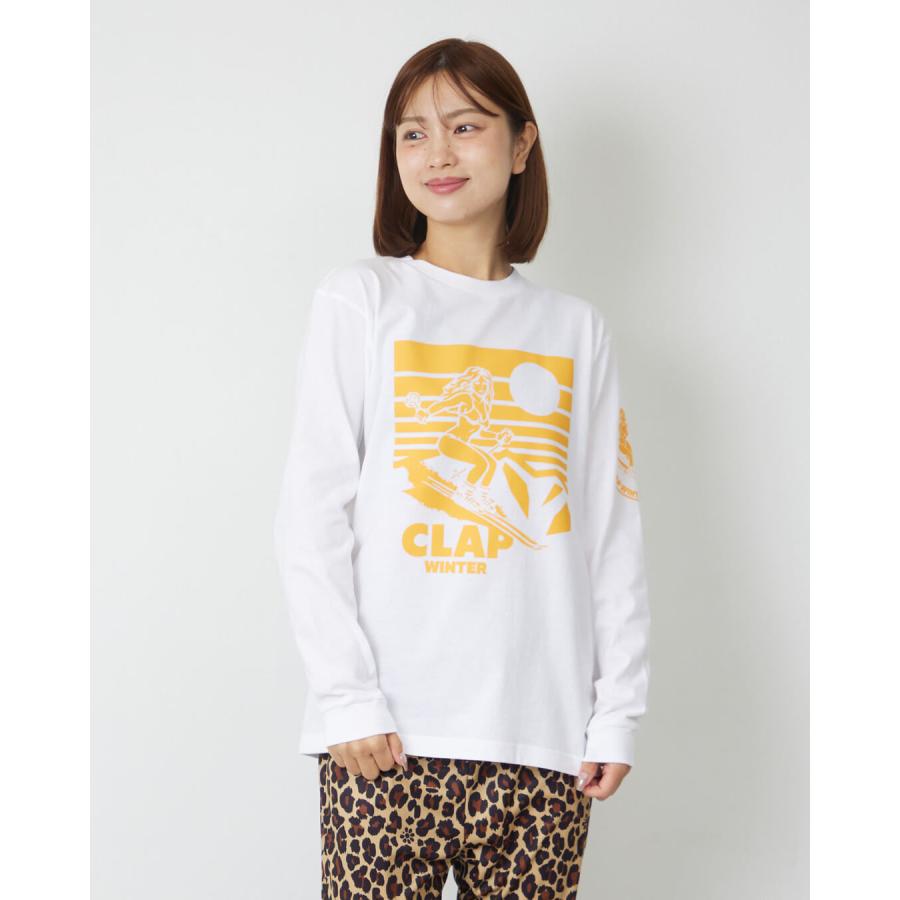 clapクラップ 新作 フィットネス ウェア レディース トップス ロングスリーブ CLAP WINTER LONG SLEEVE TEE  Mフリーサイズ 2026 トレーニングウェア ダンス ジ | clap | 02