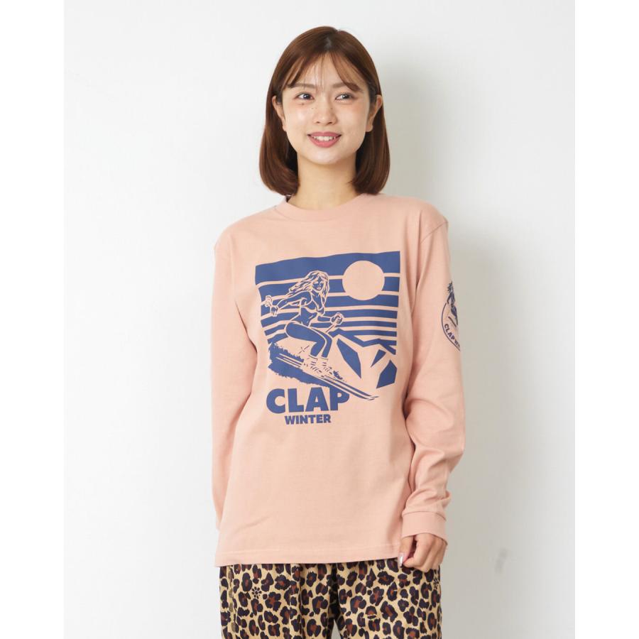 clapクラップ 新作 フィットネス ウェア レディース トップス ロングスリーブ CLAP WINTER LONG SLEEVE TEE  Mフリーサイズ 2026 トレーニングウェア ダンス ジ | clap | 04