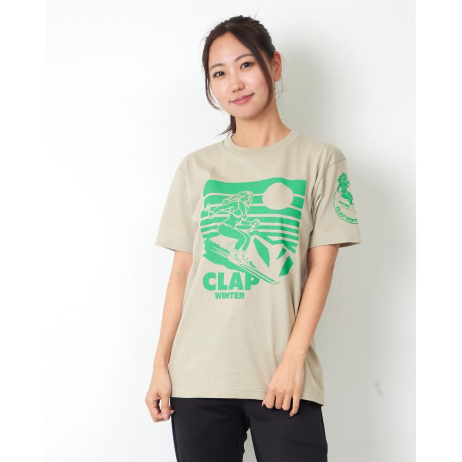 clapクラップ新作 フィットネス ウェア レディース トップス 半袖 tシャツ CLAP WINTER TEE M/Lサイズ 新作 2026 トレーニングウェア ダンス ジム | clap | 02