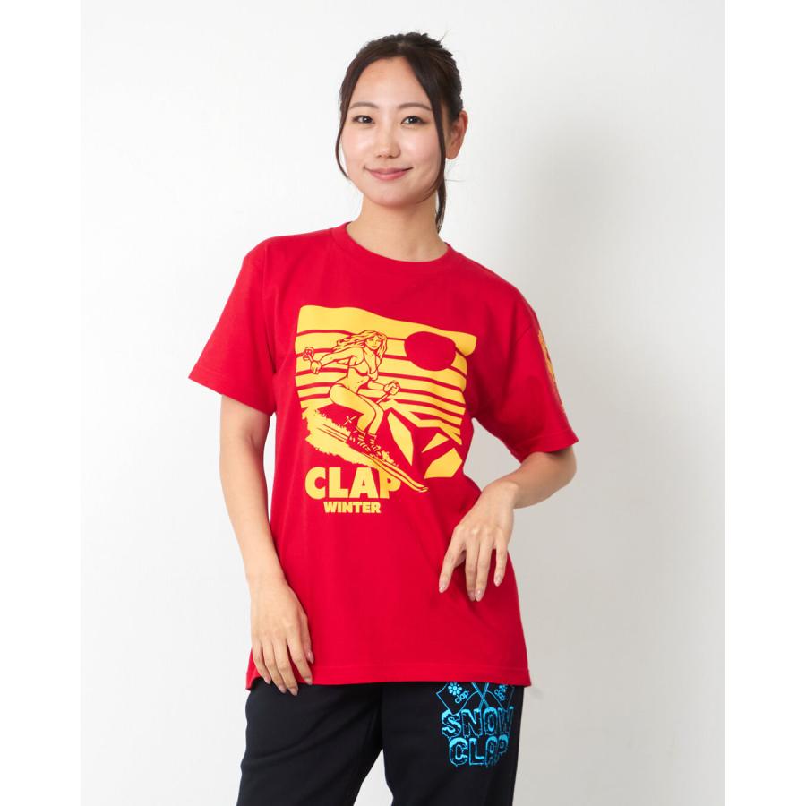 clapクラップ新作 フィットネス ウェア レディース トップス 半袖 tシャツ CLAP WINTER TEE M/Lサイズ 新作 2026 トレーニングウェア ダンス ジム | clap | 03