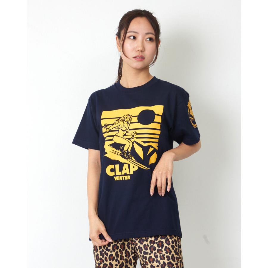 clapクラップ新作 フィットネス ウェア レディース トップス 半袖 tシャツ CLAP WINTER TEE M/Lサイズ 新作 2026 トレーニングウェア ダンス ジム | clap | 04