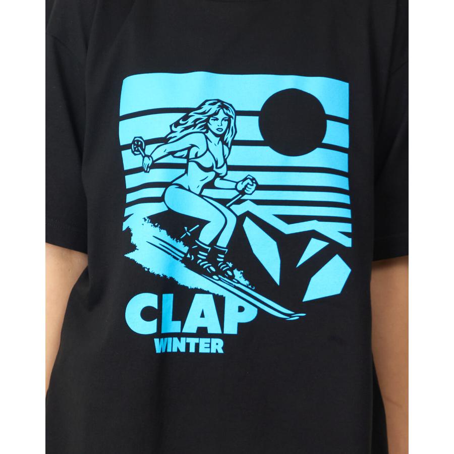 clapクラップ新作 フィットネス ウェア レディース トップス 半袖 tシャツ CLAP WINTER TEE M/Lサイズ 新作 2026 トレーニングウェア ダンス ジム | clap | 06