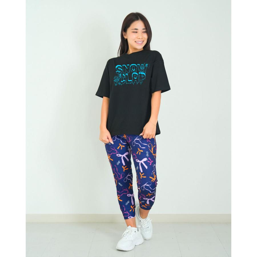clapクラップ新作 フィットネス ウェア レディース トップス 半袖 tシャツ  SNOW CLAP BIG TEE M/フリーサイズ 新作 2026 トレーニングウェア ダンス ジム | clap | 08