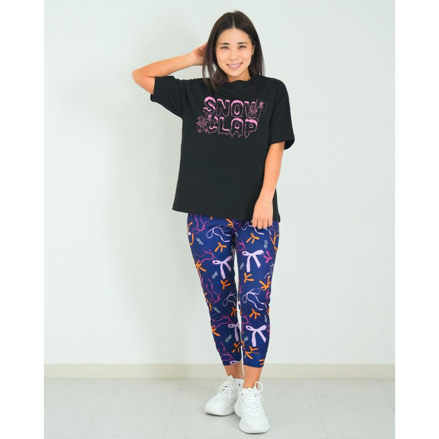 clapクラップ新作 フィットネス ウェア レディース トップス 半袖 tシャツ  SNOW CLAP BIG TEE M/フリーサイズ 新作 2026 トレーニングウェア ダンス ジム | clap | 09