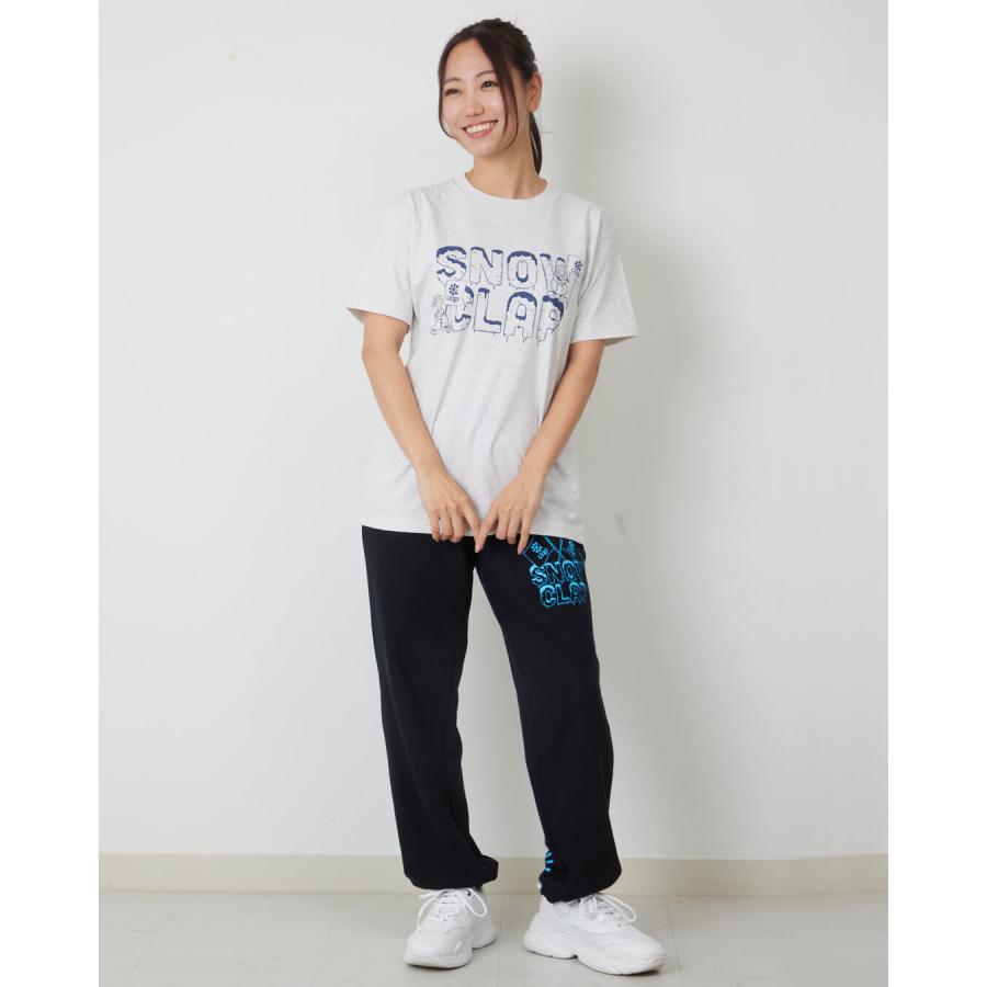 clapクラップ新作 フィットネス ウェア レディース トップス 半袖 tシャツ SNOW CLAP TEE Mフリーサイズ 新作 2026 トレーニングウェア ダンス ジム | clap | 09