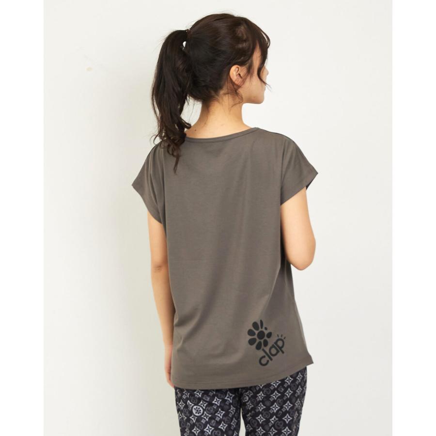 clapクラップ新作 フィットネス ウェア レディース トップス 半袖 LOVE CLAP DOLMAN M M/フリーサイズ ドルマン 新作 2026 トレーニングウェア ダンス ジム | clap | 03