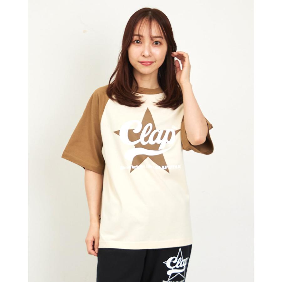 clapクラップ新作 フィットネス ウェア レディース トップス 半袖 CLAP STAR RAGLANTEE M/フリーサイズ 新作 2026 トレーニングウェア ダンス ジム | clap | 03