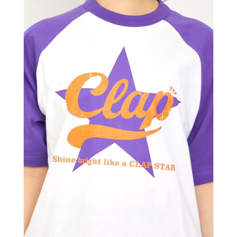 clapクラップ新作 フィットネス ウェア レディース トップス 半袖 CLAP STAR RAGLANTEE M/フリーサイズ 新作 2026 トレーニングウェア ダンス ジム | clap | 06