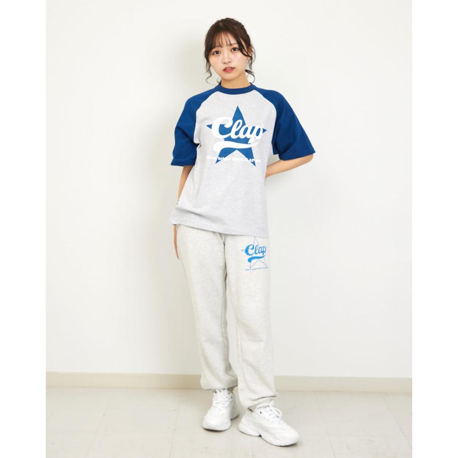 clapクラップ新作 フィットネス ウェア レディース トップス 半袖 CLAP STAR RAGLANTEE M/フリーサイズ 新作 2026 トレーニングウェア ダンス ジム | clap | 08