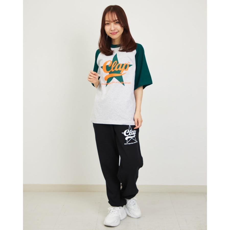 clapクラップ新作 フィットネス ウェア レディース トップス 半袖 CLAP STAR RAGLANTEE M/フリーサイズ 新作 2026 トレーニングウェア ダンス ジム | clap | 09