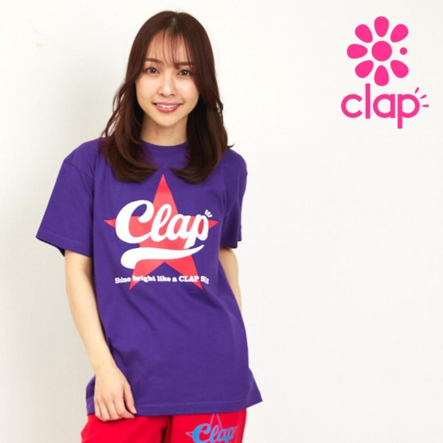 clapクラップ新作 フィットネス ウェア レディース トップス 半袖 CLAP STAR TEE M/Lサイズ 新作 2026 トレーニングウェア ダンス ジム | clap
