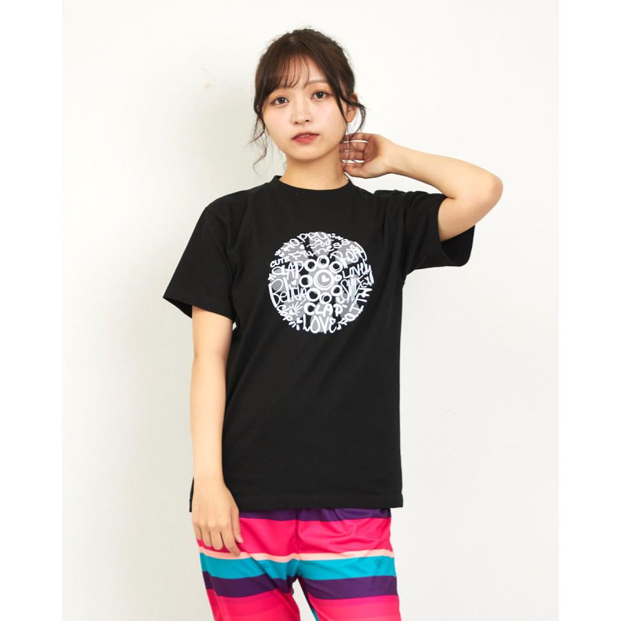 clapクラップ新作 フィットネス ウェア レディース トップス 半袖 CLAP-RAKUGAKI TEE M/Lサイズ 新作 2026 トレーニングウェア ダンス ジム | clap | 01