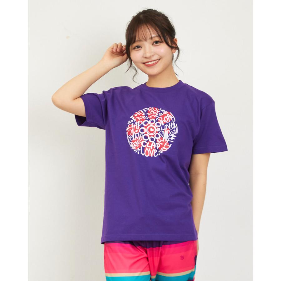 clapクラップ新作 フィットネス ウェア レディース トップス 半袖 CLAP-RAKUGAKI TEE M/Lサイズ 新作 2026 トレーニングウェア ダンス ジム | clap | 02