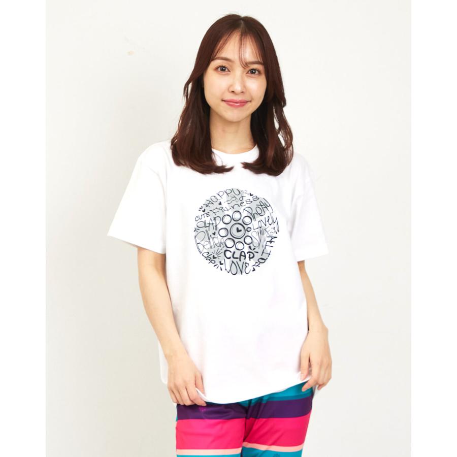 clapクラップ新作 フィットネス ウェア レディース トップス 半袖 CLAP-RAKUGAKI TEE M/Lサイズ 新作 2026 トレーニングウェア ダンス ジム | clap | 04